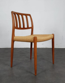 VINTAGE NIELS O MOLLER CHAIRS MODEL 83, SET 4 STUKS