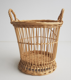 VINTAGE RIETEN MAND