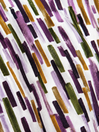 Authentieke Vintage Blouse | Abstracte Print | Jaren 80/90 - Size: M