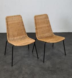 VINTAGE SET BASKET FAUTEUILS, ITALY, 1960S