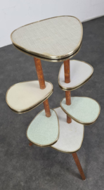 VINTAGE PLANTENTAFEL, TRAPEZE TAFEL