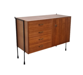 VINTAGE SIDEBOARD, OMNIA ERNST HILKER, DUITSLAND, 1960S