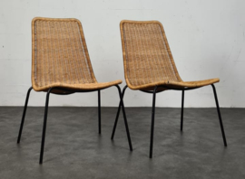 VINTAGE SET BASKET FAUTEUILS, ITALY, 1960S