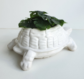 GROTE VINTAGE BLOEMPOT SCHILDPAD