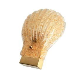 ITALIAN MURANO GLASS CLAM SHAPED WANDLAMP