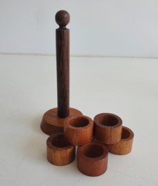 VINTAGE HOUTEN SERVETRINGEN