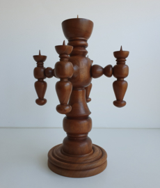 GROTE VINTAGE HOUTEN KANDERLAAR