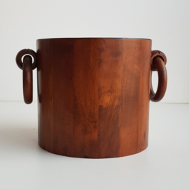 GROTE VINTAGE TEAK BLOEMPOT