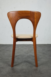 VINTAGE TEAK STOELEN, NIELS KOEFOEDS , MODEL PETER