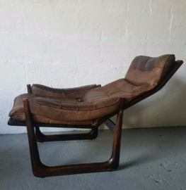 VINTAGE LEREN RELAX -FAUTEUIL