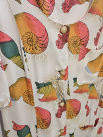 Vintage Seashell Print Tuniek- Size L