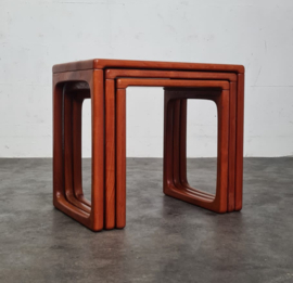 VINTAGE NESTING TABLES BR GELSTED