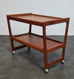 VINTAGE TEAK BARCART HOLGER GEORG JENSEN