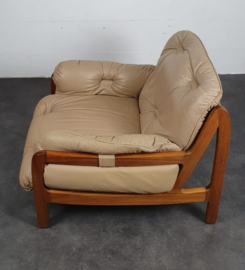 VINTAGE LEREN DESIGN FAUTEUILS