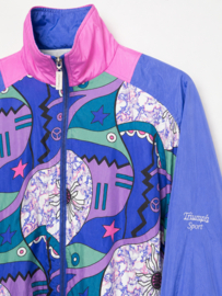 Vintage Windbreaker – Retro 90's Print - Size; L/ XL