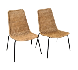 VINTAGE SET BASKET FAUTEUILS, ITALY, 1960S