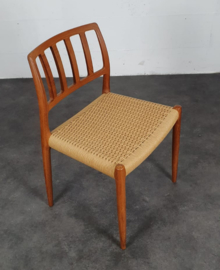 VINTAGE NIELS O MOLLER CHAIRS MODEL 83, SET 4 STUKS