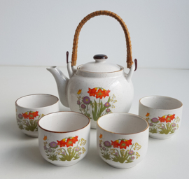 VINTAGE THEE SET , WILD FLOWER