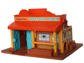 VINTAGE FISHER PRICE WESTERN TOWN