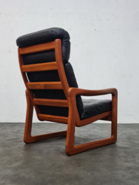 VINTAGE HIGHBACK FAUTEUIL , POUL JEPPESEN, DENMARK, 1970S