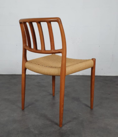 VINTAGE NIELS O MOLLER CHAIRS MODEL 83, SET 4 STUKS