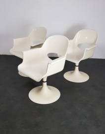 VINTAGE PLATIC KURZ STOELEN 1970