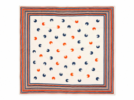 Pañuelo Vintage Carré de Lunares – Elegancia Francesa con un Toque Retro