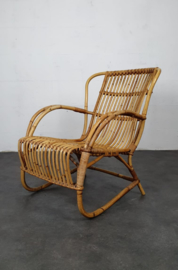 VINTAGE ROTAN FAUTEUIL