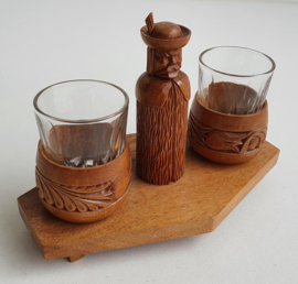 VINTAGE GLAASJES , COCKTAIL PRIKKER GLAASJES