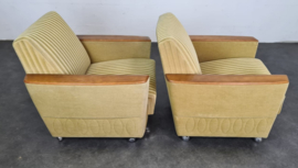 VINTAGE FAUTEUILS , SET 2 STUKS