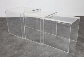 VINTAGE ACRYLIC NESTINGTABLES