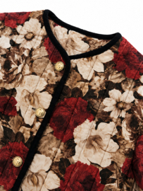 Chaqueta Vintage Floral – Elegancia Clásica con Encanto Romántico - SIZE S/M