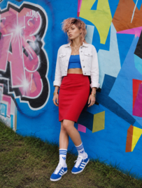 Falda vintage roja - SIZE: 36