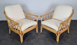 VINTAGE ROTAN FAUTEUILS