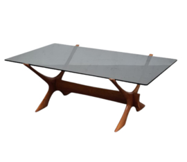 VINTAGE COFFEE TABLE, FREDERIK SCHRIEVER ABELN "CONDOR",  SWEDEN , 1960S