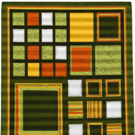 Pañuelo Vintage Geométrico – Arte Retro y Estilo Mid-Century