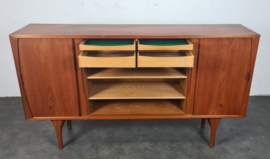 VINTAGE HIGHBOARD , H. KJAERNULF FOR BRUNO HANSEN, DENMARK , 1960S