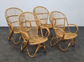 VINTAGE ROTAN FAUTEUIL