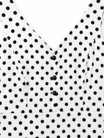Vintage jaren 70 jurk met polkadotprint - Size: S/M