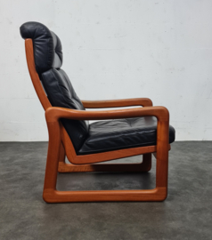 VINTAGE HIGHBACK FAUTEUIL , POUL JEPPESEN, DENMARK, 1970S