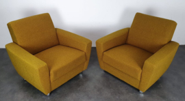 VINTAGE OKER FAUTEUILS