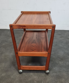 VINTAGE TEAK BARCART HOLGER GEORG JENSEN