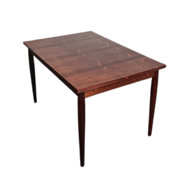 VINTAGE ROSEWOOD EETTAFEL, LÜBKE