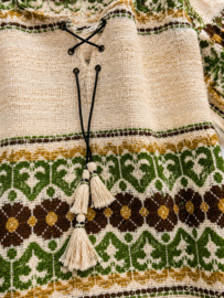 70s Bohemian Jurk – Folk & Hippie Vintage Stijl - Size: 34/36