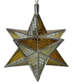 VINTAGE LAMP, MORAVIAN STAR
