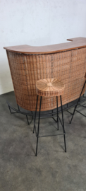 VINTAGE BAR , BARKRUKKEN & LAMP