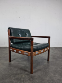 VINTAGE LEREN FAUTEUILS , SVEN ELLEKAER FOR COJA