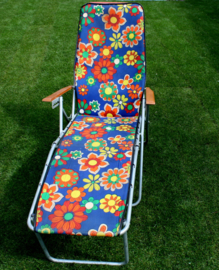 RETRO CAMPINGSTOEL / LIGSTOEL