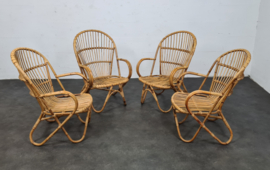 VINTAGE ROTAN FAUTEUIL