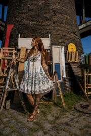 Bohemian Zomerjurk met Borduurdetails - Size M